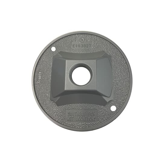 S211E Red Dot Heavy Duty Standard Lamp Holder Cover, 4-1/8 in Dia, Stamped Aluminum