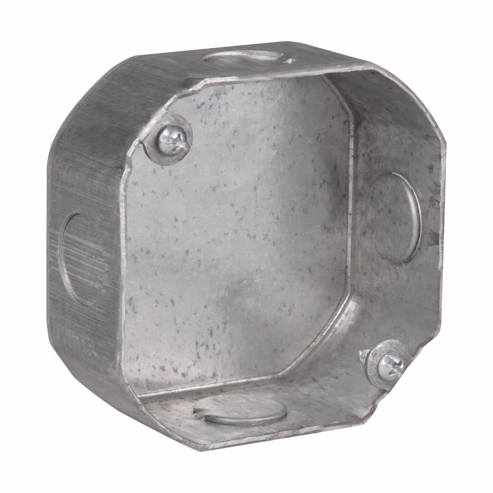 TP273 Thepitt Drawn Outlet Box, Steel, 15.5 cu-in Capacity, 4 in W x 1-1/2 in D x 4 in H