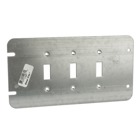 Three Gang SB Series Cover, Pre-Galvanized Steel, 3 Toggle Switches