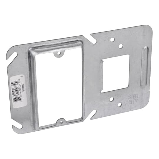 52CM13 Steel City Box Support Cover, 4 in L x 4 in W, Steel