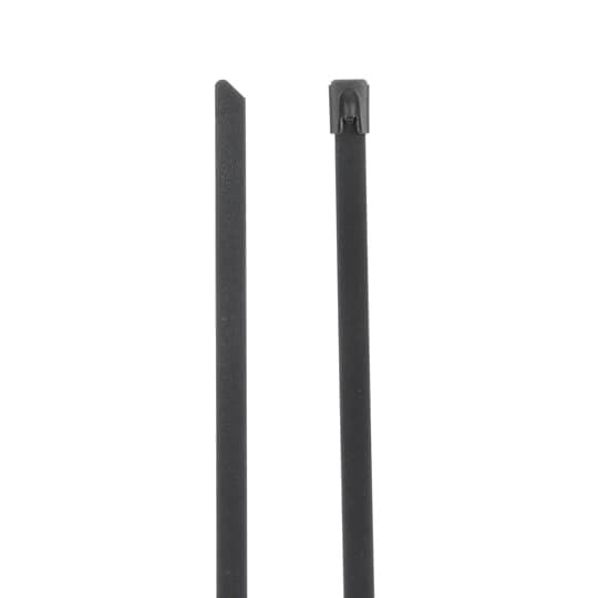 LS-7.9-360-C Ty-Rap High Performance Heavy Duty Cable Tie, 14.2 in L x 0.31 in W x 0.01 in THK, 316 Stainless Steel, Black
