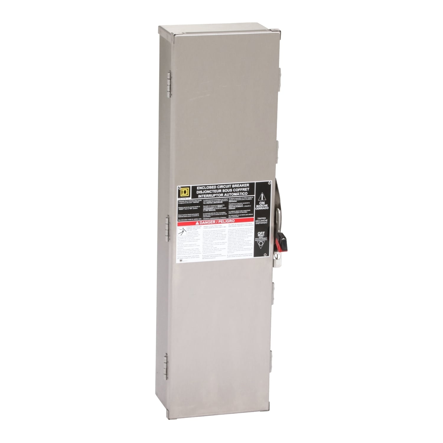 J250SS Circuit Breaker Enclosure, 14.36 in W x 6 in D x 31.36 in H, NEMA 1/3/3R/4/4X/5/12, 316 Stainless Steel