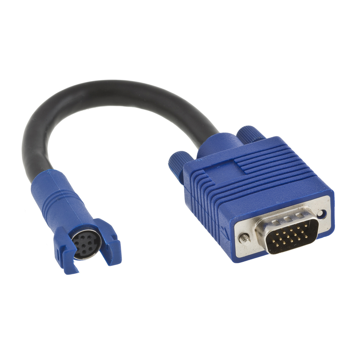 15MP6P1 Plenum Standard VGA Audio/Video D-Sub Connector With 8 in Tail, Polymer Housing