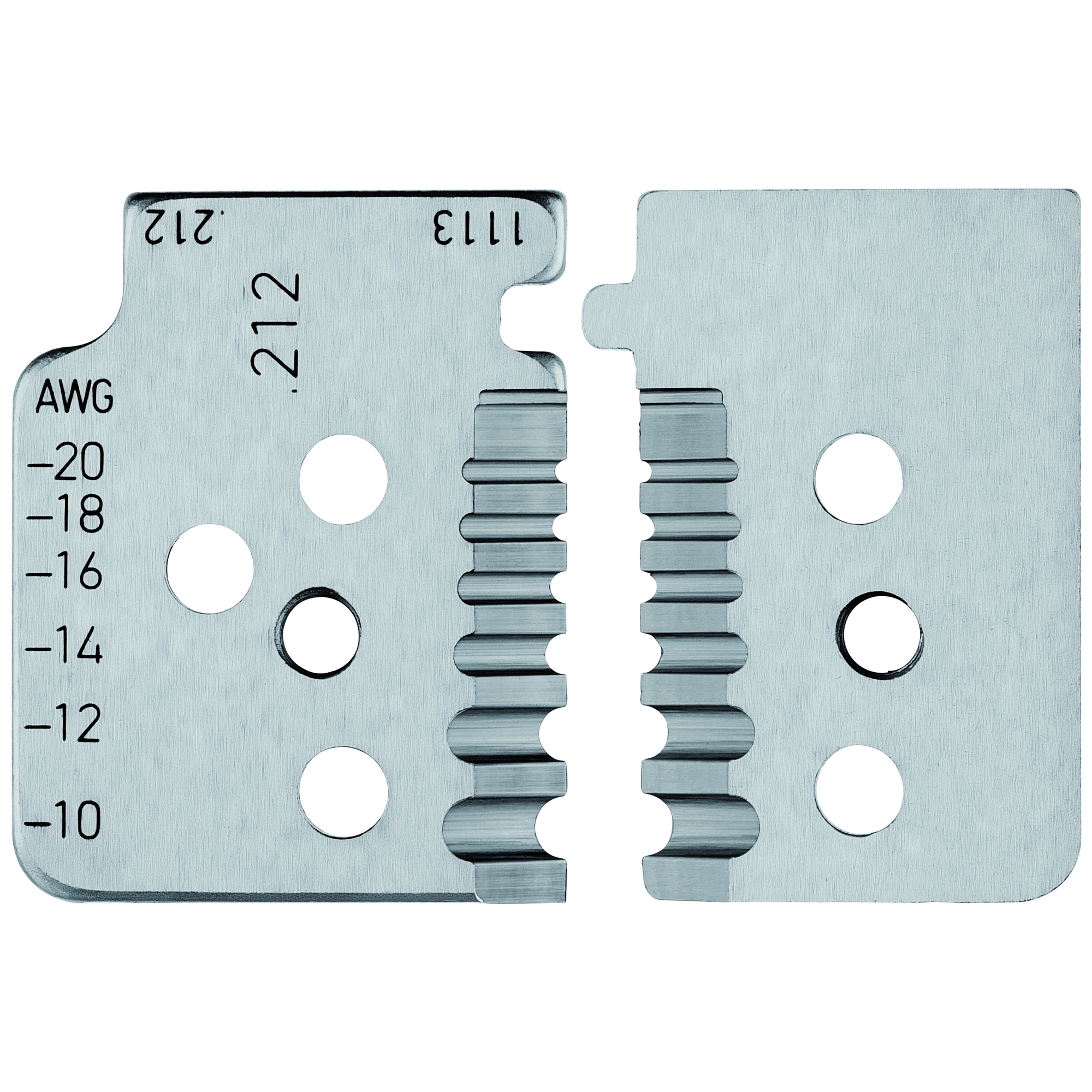 12 19 13 Spare Blade Set, For Use With 12 12 13 Precision Insulation Stripper, 10 AWG, 12 AWG, 14 AWG, 16 AWG, 18 AWG, 20 AWG, Steel