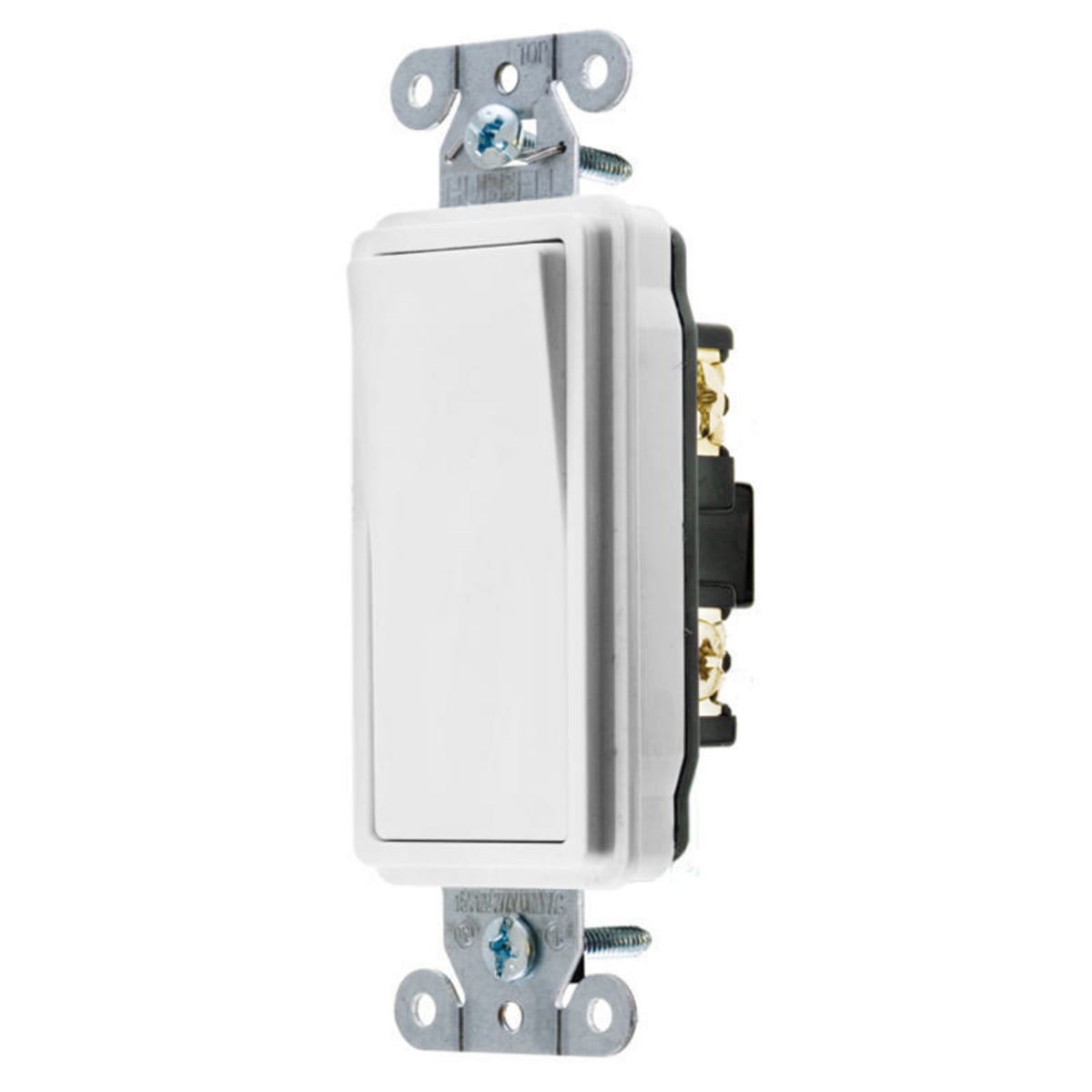 DS220W Decorator General Purpose Standard Rocker Switch, 120 to 277 V AC, 20 A, 5540 W Power Rating, 2 Position Contact