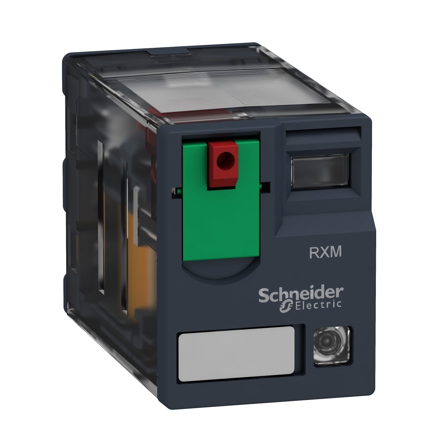 RXM4AB2P7 Zelio Miniature Plug-In Relay With Lockable Test Button, 6 A, 4CO 4 Form C 4PDT Contact, 230 V AC V Coil