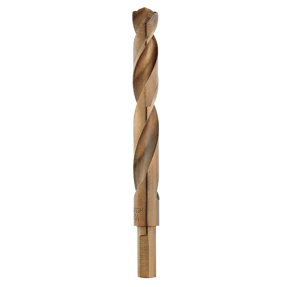 48-89-2329 Red Helix Jobber Length Twist Drill Bit, 1/2 in Drill - Fraction, 0.5 in Drill - Decimal Inch, 135 deg Point, Steel, Cobalt