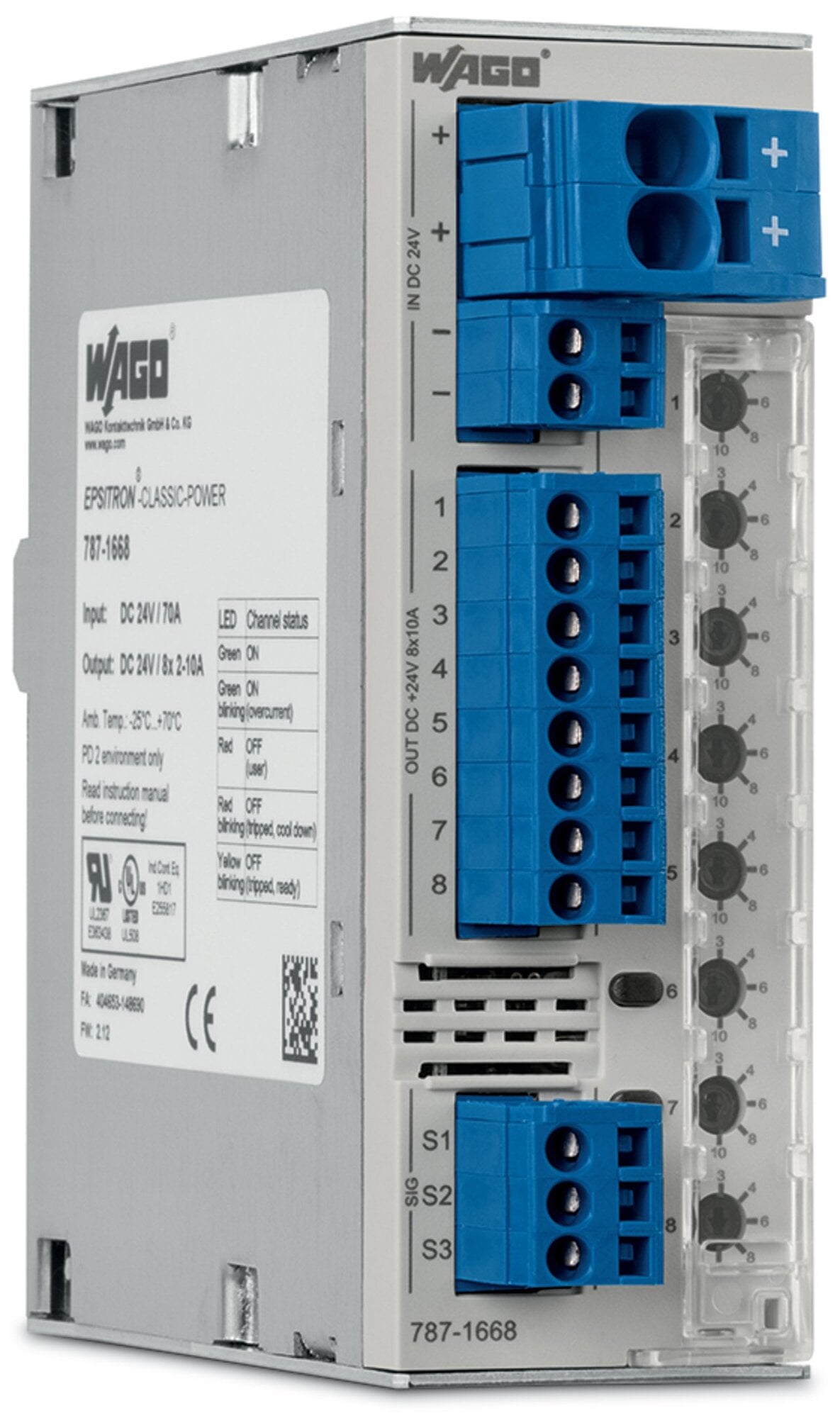 787-1668/106-000 Circuit Breaker, 6 A