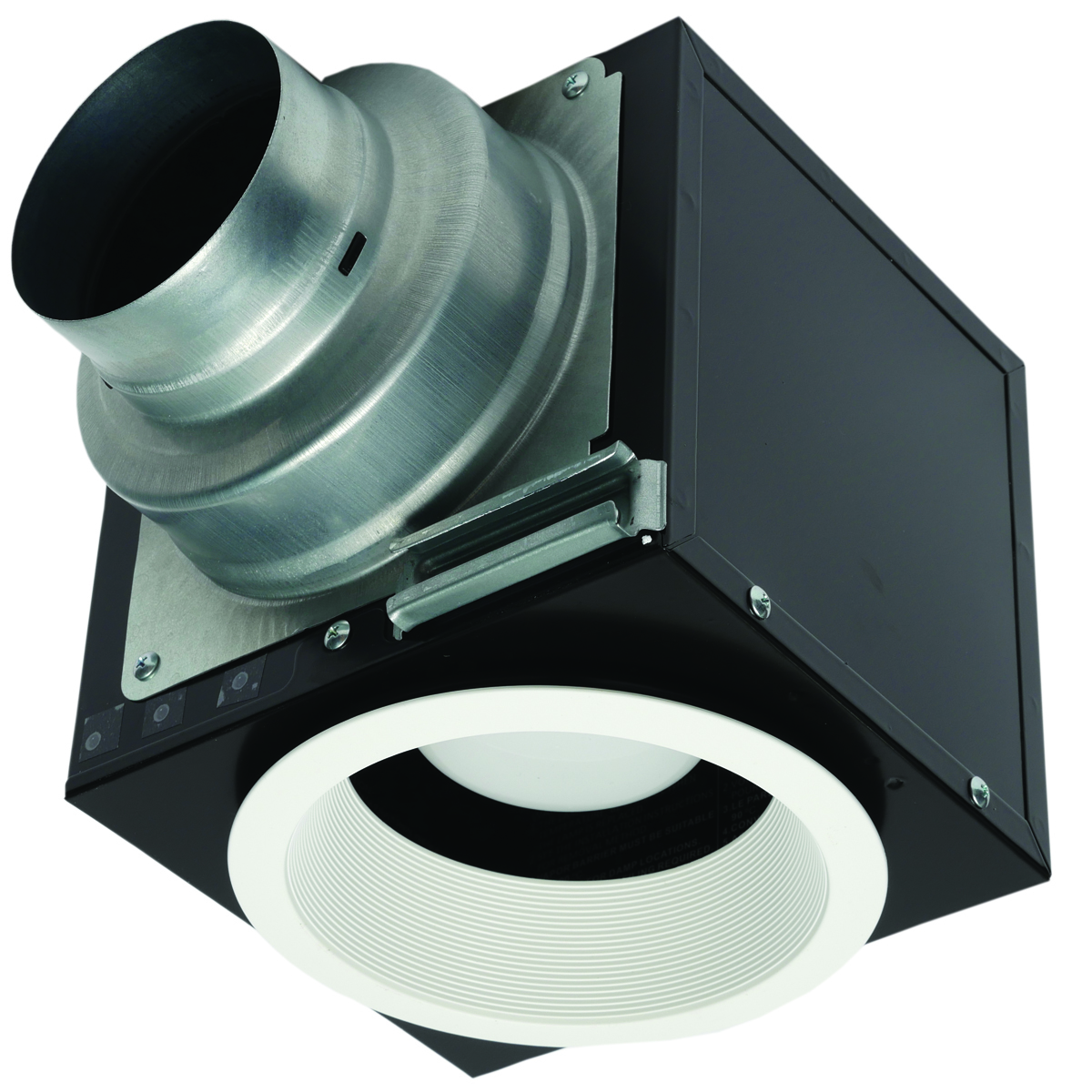 FV-NLF46RES Recessed Inlet Ventilation Fan and Light, 120 V AC, Galvanized Steel Housing, 1 Lamp