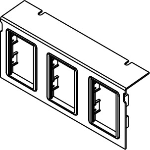 C10105P-3ACT Communication Plate, Die Cast Zinc