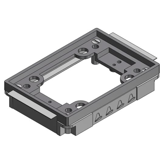 641-P-TAC-GRY Steel City Flush Service Non-Metallic Tile Activation Kit, For Use With 640 P/740 Series Floor Box, 1-Gang, Gray
