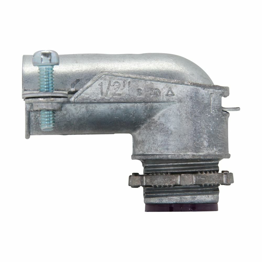 1741DC Insulated Squeeze Conduit Connector, 1-1/2 in Trade, For Use With Flexible Metal Conduit, Die Cast Zinc, Natural