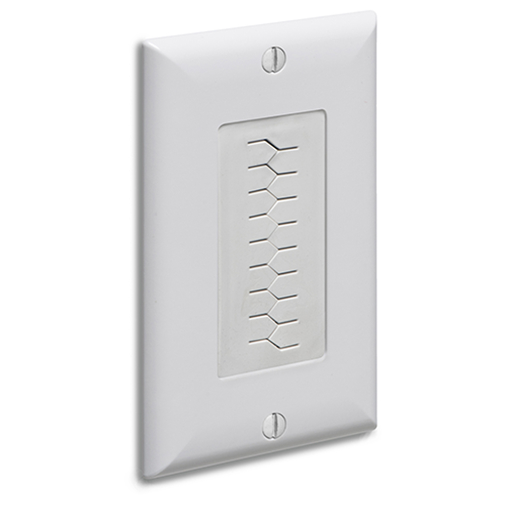 CED130WP Non-Metallic Cable Entry Device With Wallplate, Slotted Cover, 4.49 in L x 2.734 in W, Plastic