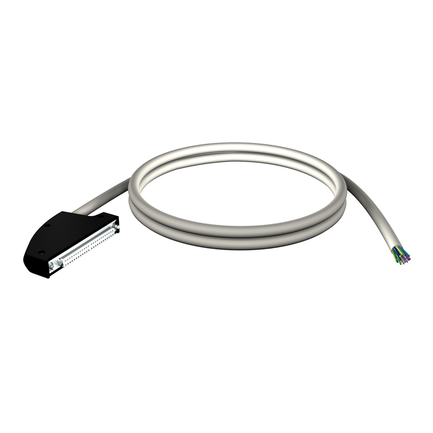 BMXFCW301 1-Cable Preformed Cord Set With End Flying Lead, 3 m L Cable, For Use With Modicon X80 I/O Platform Discrete I/O Module