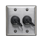 D670K-2S2 DuraPort Industrial Dual-Gang Outlet Kit, RJ45 Cable, Surface Mount
