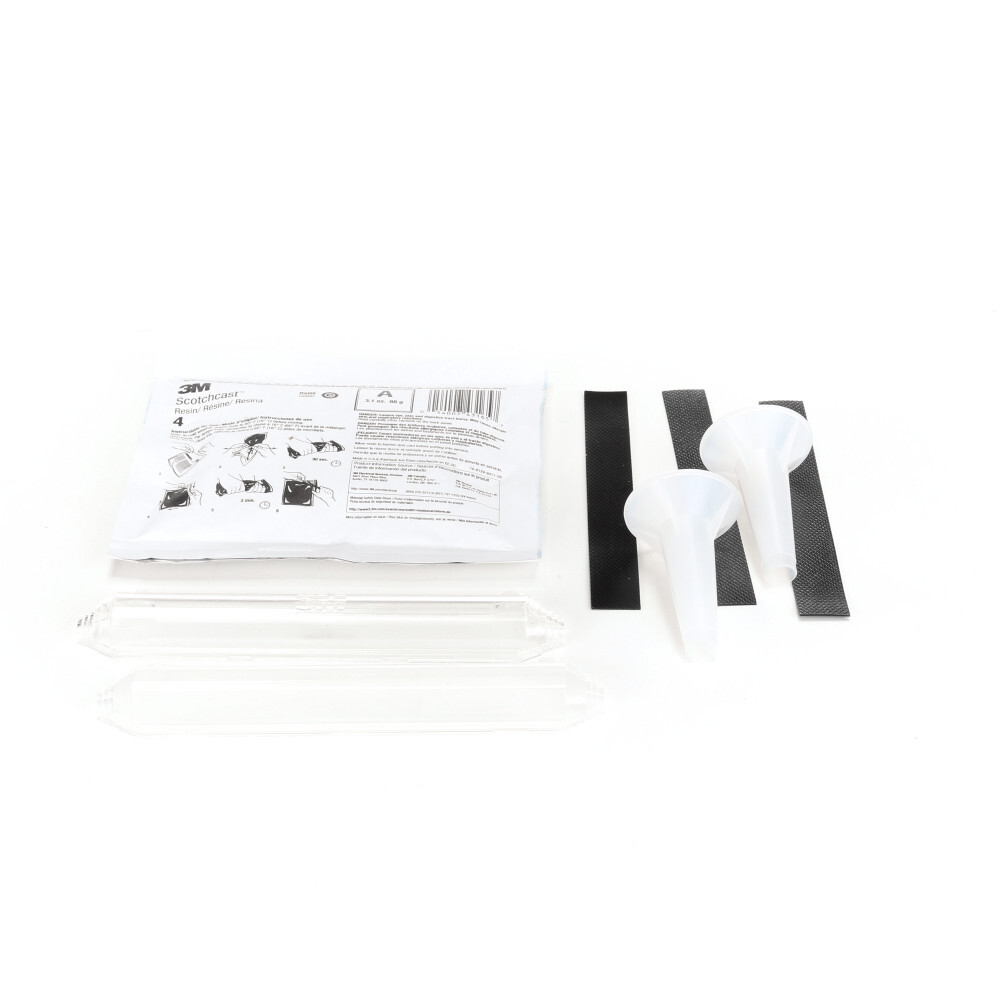 7100123073 Scotchcast 82-AN Inline Resin Cable Splice Kit, 5/1 kV, 0.406 to 0.625 in Dia Cable, 8 to 2 AWG Conductor, 4-1/2 in L Splice, Epoxy