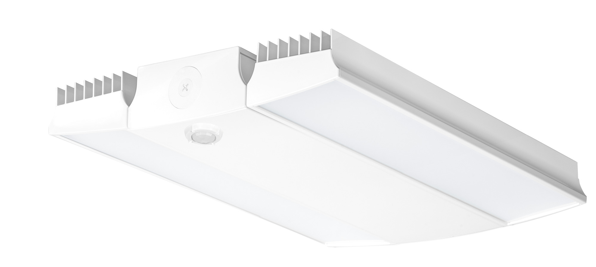 RAIL185W/D10/WS4 Dimmable High Bay Fixture With Multi Level Motion Sensor, 182 W Fixture, 120 to 277 VAC, White Housing