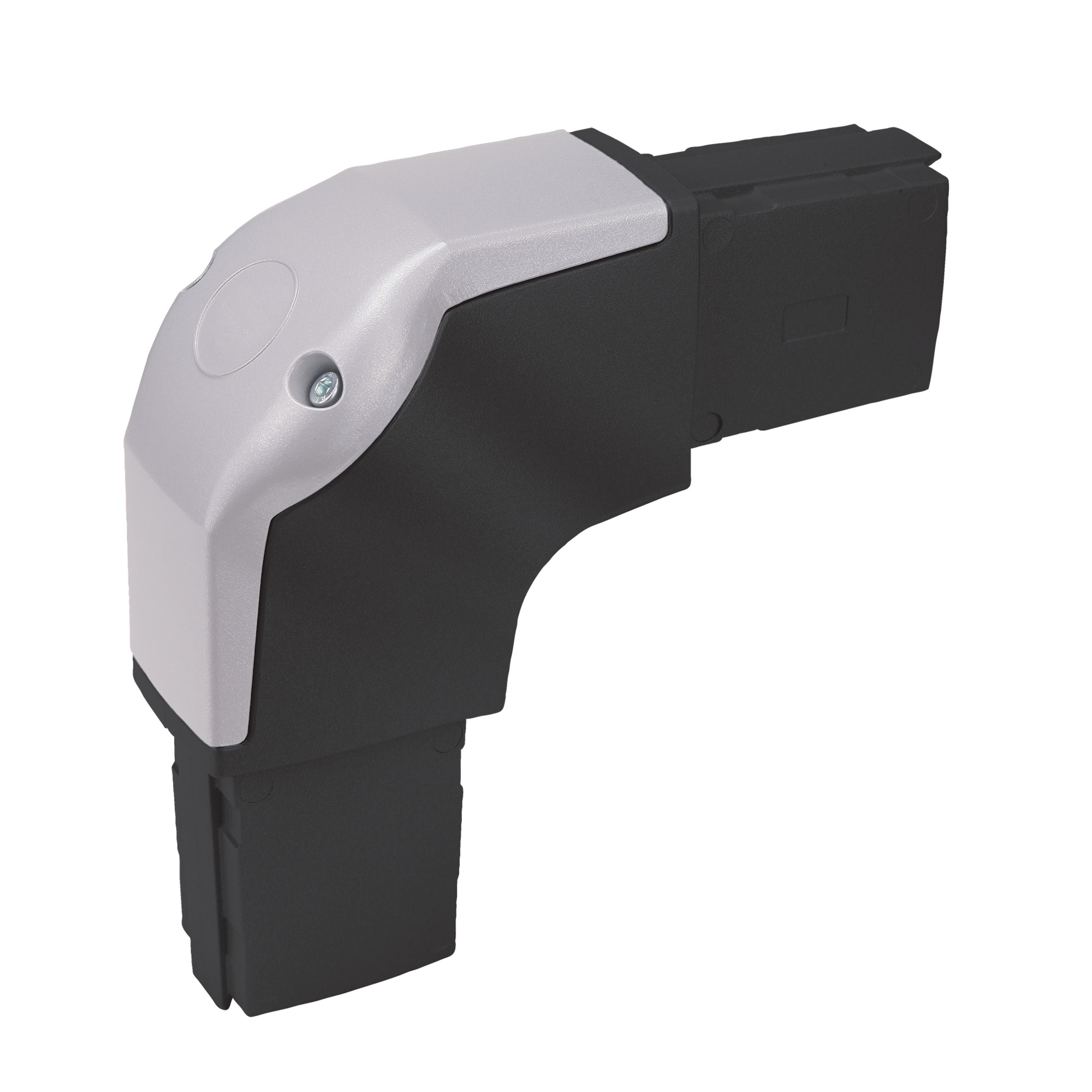 S1ME Syspend CS5 90 deg Elbow, 7.68 in H x 7.68 in W x 3.15 in D, For Use With SYSPEND 180-MAX Suspension System, Die Cast Aluminum, Black