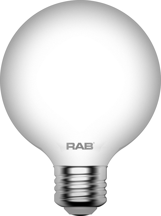 G25-3-E26-927-F-F Dimmable Decorative LED Lamp, 3.8 W, 40 W Incandescent Equivalent, E26 Lamp, G25 Globe Shape, 350 Lumens