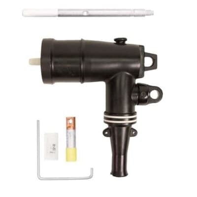 162LR-C5250-SG3 Elastimold Loadbreak Elbow Connector With Test Point, 15 kV, 200 A, 2/0 AWG Stranded/Compressed, 3/0 AWG Solid/Compact, 70 sq-mm Compact Conductor, 0.805 to 1.06 in Dia Insulation, EPDM Rubber