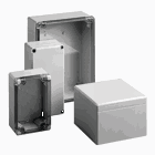 QLine D Enclosure Clear Cover Type 4X, 240x160x121mm, Light Gray, Polycarbonate