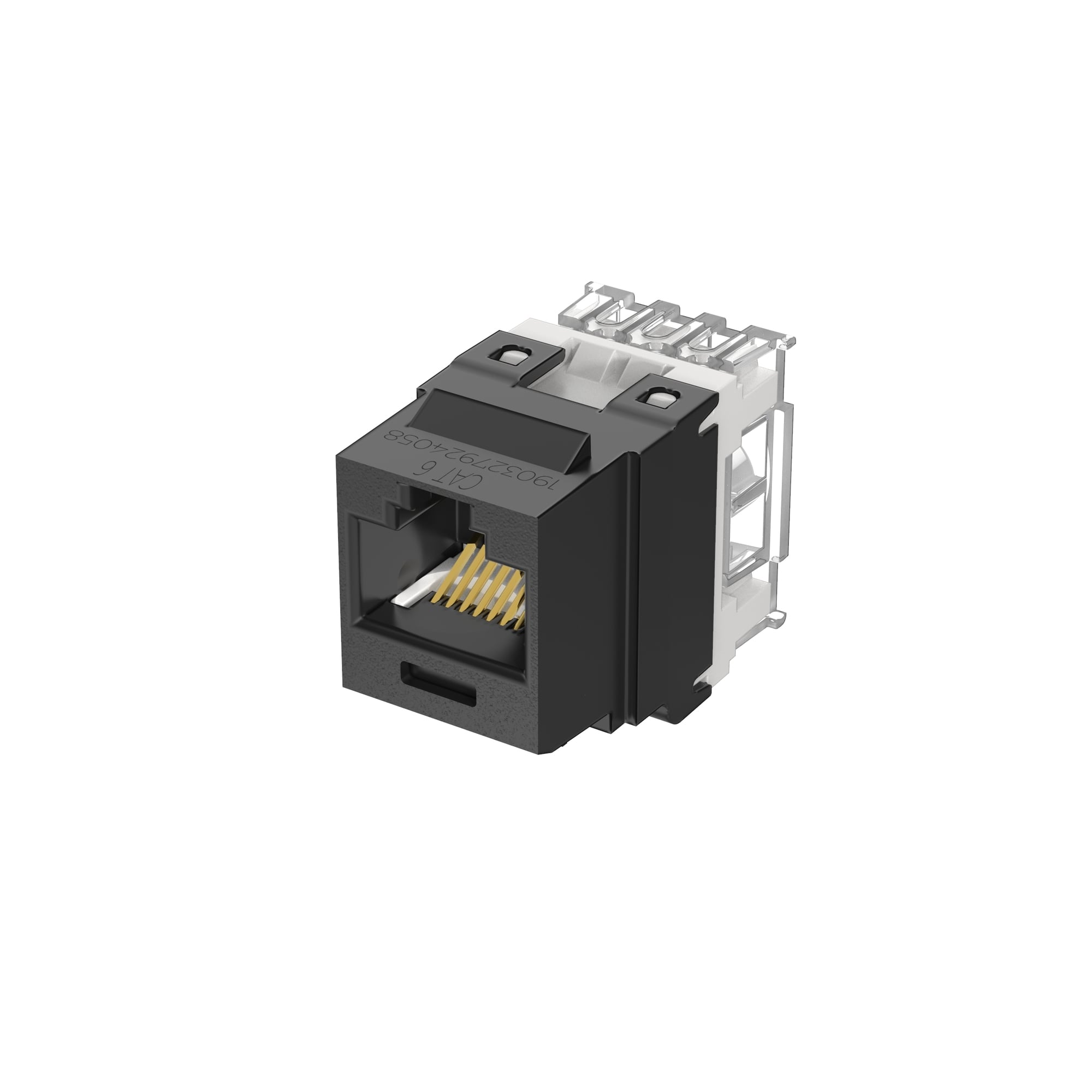 UTP RJ45 Cat 6 Punchdown Keystone Jack Module, BL