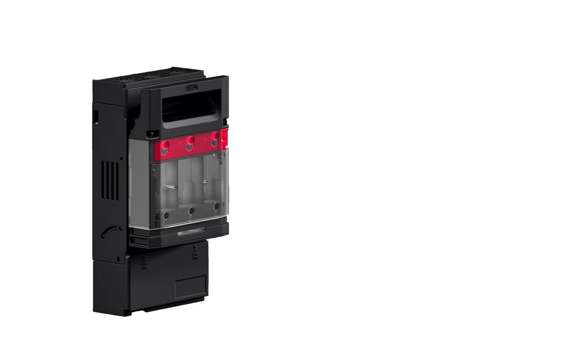RX NH fuse-switch disconnector size 00, 160 A, 3-pole, screw M8 with fuse monitoring 800 V, mounting plate assembly