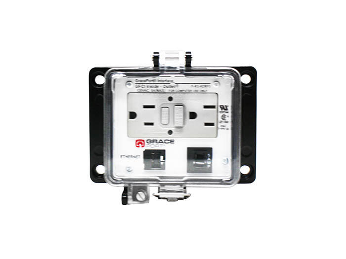 P-R2-K2RF5 Bulkhead Computer Port Connector Interface, Plastic Housing