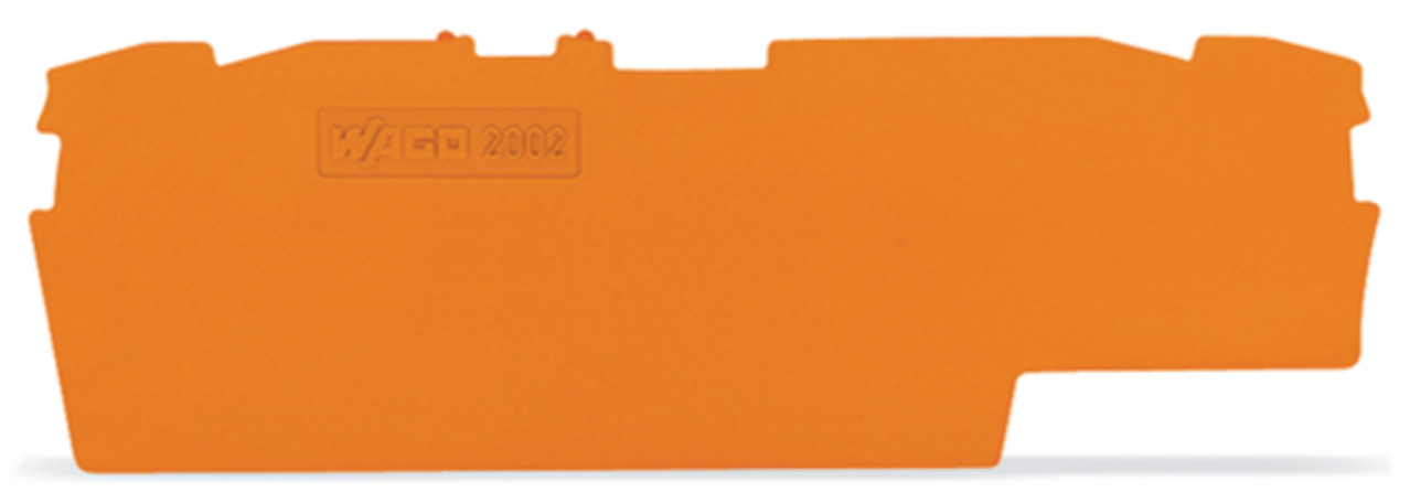 2002-1892 Half Sine End and Intermediate Plate, Polyamide, Orange