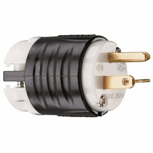 PS5466X Straight Blade PLUG 3W 20 Amp 250V BandW PS5466X