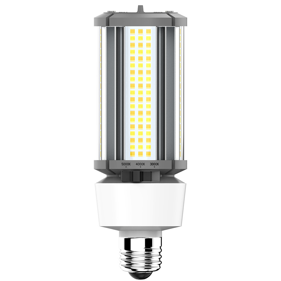 HIDFA-27S-E26-8CCT-BYP HID Replacement Lamp, Post Top, E26, 12/18/27W, 1740/2610/3915 LM, 3000/4000/5000K, 80 CRI, 100-277V, Dimmable