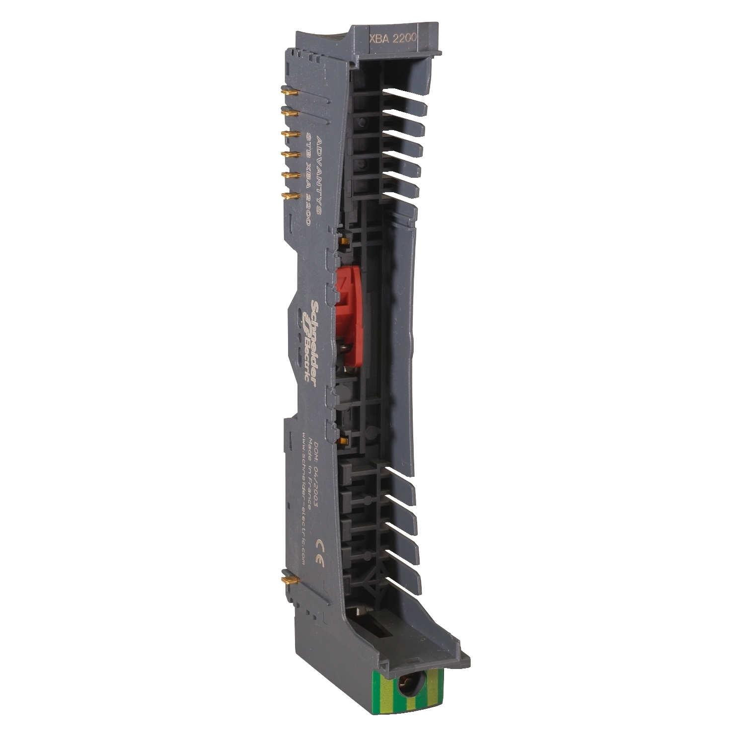 STBXBA2200 Modicon Mounting Base, For Use With Modicon STBPDT2100, STBPDT2105, STBPDT3100, STBPDT3105 Power Distribution Module
