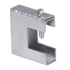 Clamp, Heavy-Duty Beam, Tapped Hole Size 1/2 Inch, Clamp Thickness 1/4 Inch, C Set Screw Size 1/2 Inch x 2-3/4 Inch, Opening 1-21/32 Inch, Design Load 3,150 Pounds, Electro-Galvanized Steel
