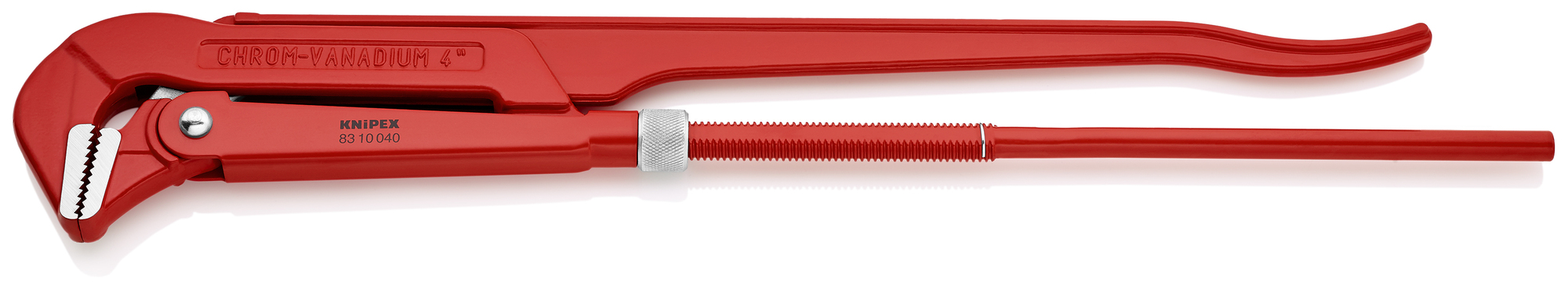 Swedish Pipe Wrench-90°, 29 1/2 in., Bare Handles