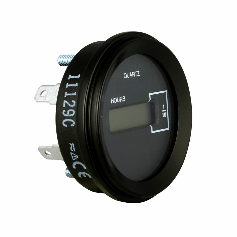 E42DIR48230 Durant E42DI24 Hour Model Elapsed Time Meter, 6 Digits, Round LCD Display