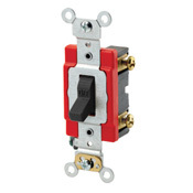 1221-2E Self-Grounding AC Quiet Toggle Switch, 120/277 V AC, 20 A, 800 W, 1000 VA Power Rating