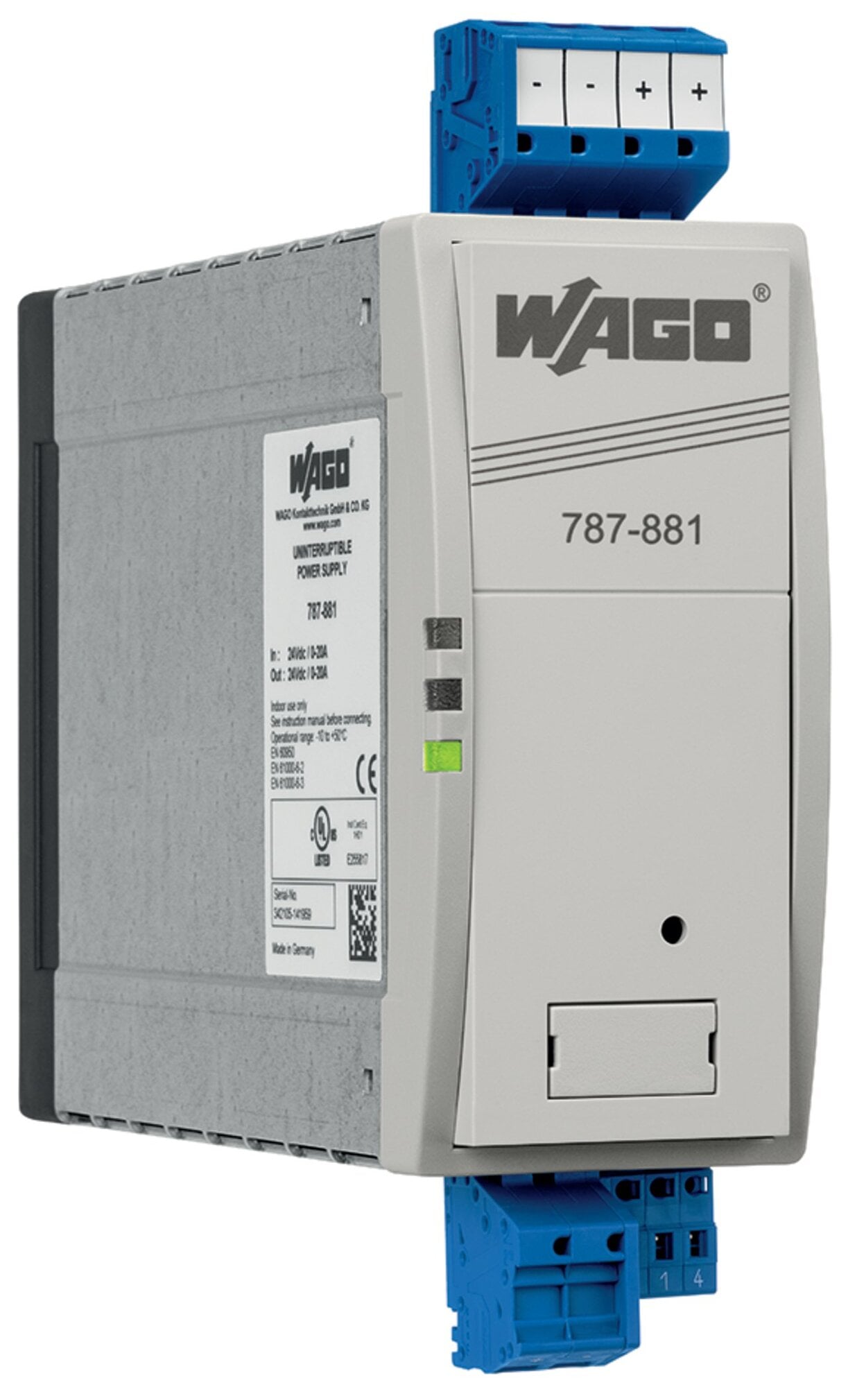 787-881 System Power Supply, 24 V Input, 24 V Output, <22 A Input, 20 A Output