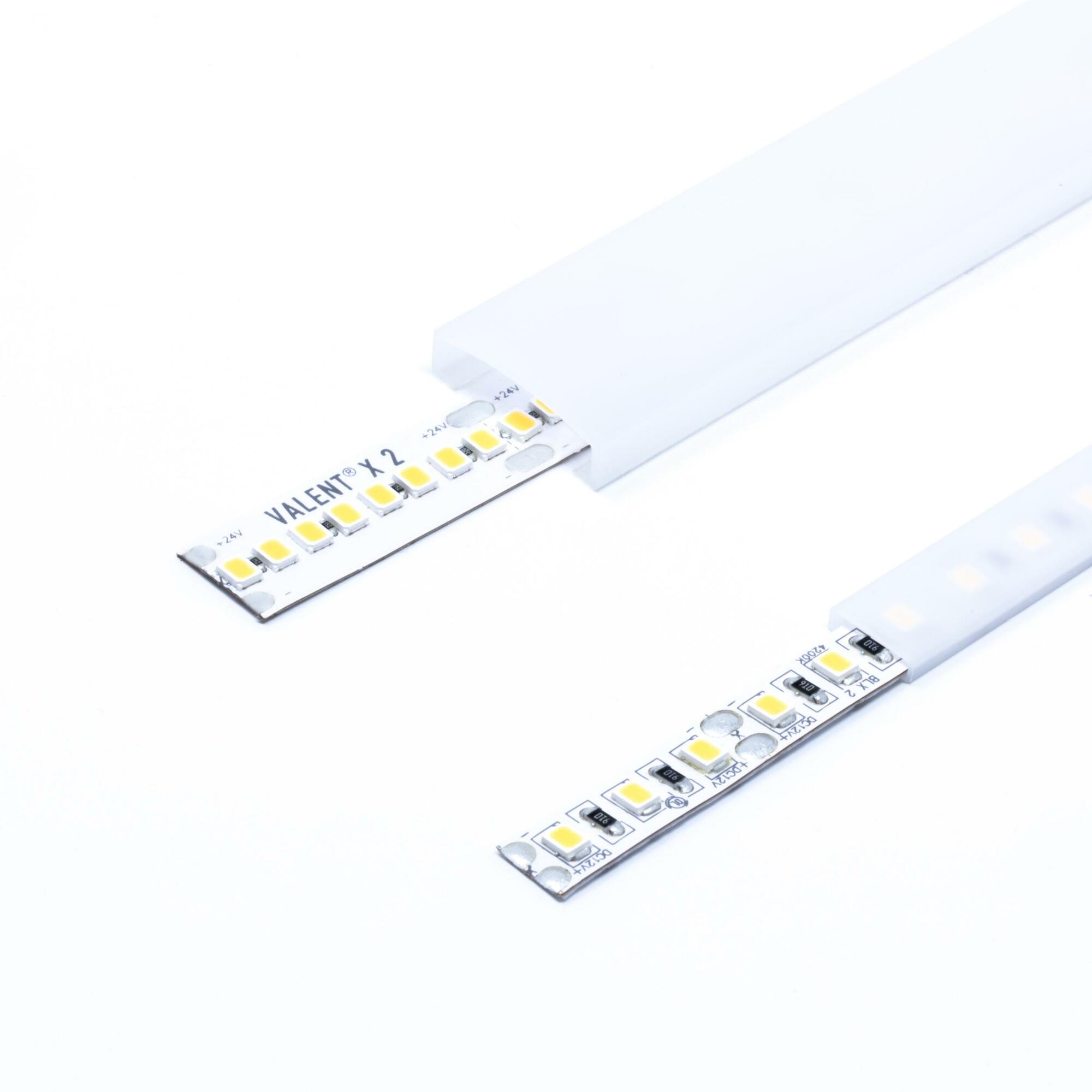 TAPEGUARD 14mm Tape Light Cover - Frosted - Single (Fits up to 14mm tape)