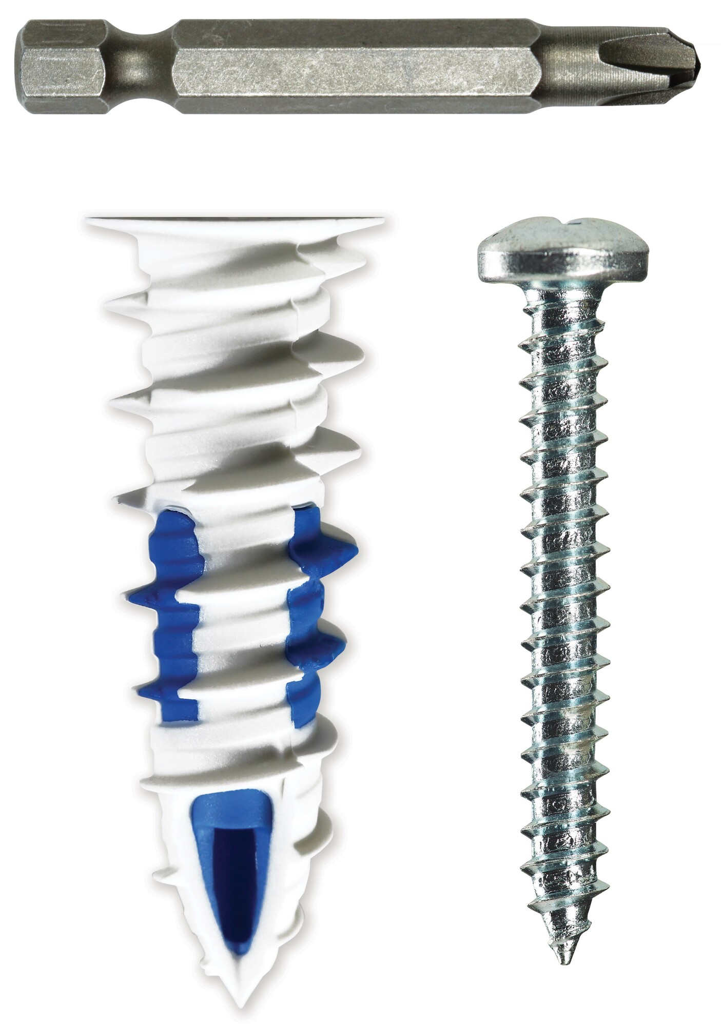#10 Nylon Walldriller Plus Anchor Kit with Pan Head Phillips Drive Screws