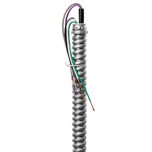 EPW1863AD-1/2-IC Illumination Control Fixture Whip, (5) 18 AWG, 16 AWG Stranded Conductor, 6 ft L, 120 V AC