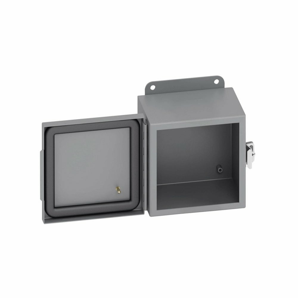 16146-4CHC JIC Enclosure, 14 in W x 6 in D x 16 in H, NEMA 4/IP66 NEMA Rating, Carbon Steel