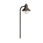 TRADITIONAL MARINE LANTERN - Traditional marine lantern design in Olde Brick for well-shielded illumination.