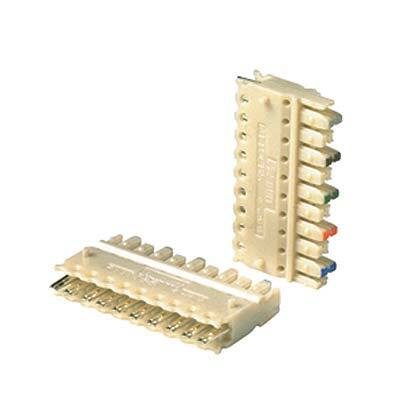 P110CB5-XY Pan-Punch Connecting Block, Punchdown Block, 5 Pair Count, Cat 5e, Electric Ivory