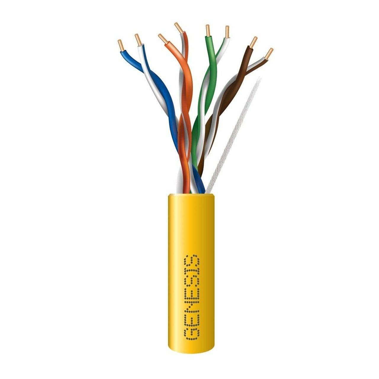 23/4PR CAT 6 CABLE - 1000 FT PULL BOX - YELLOW