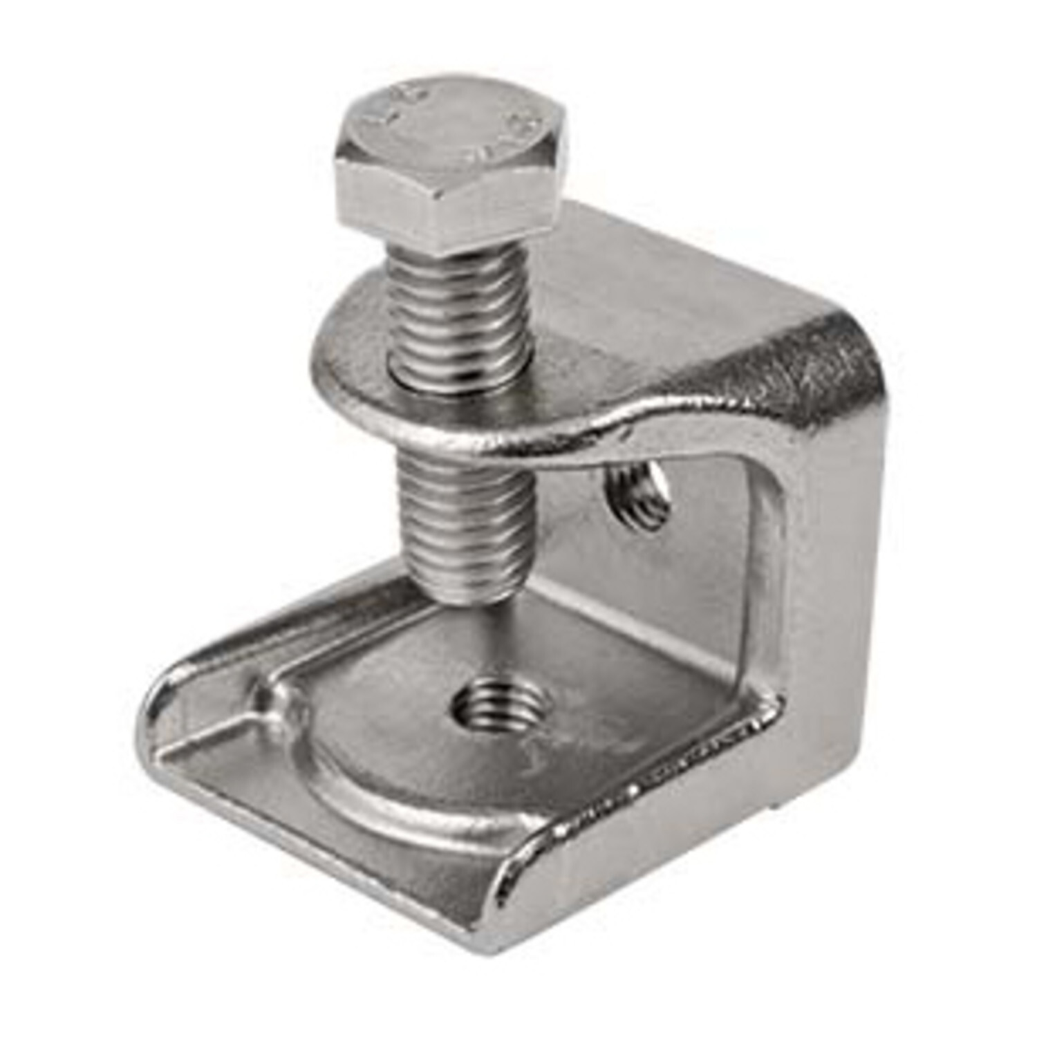 S60300BC00 Beam Clamp, 3/8 in Conduit, 750 lb Load, 316 Stainless Steel, Polished