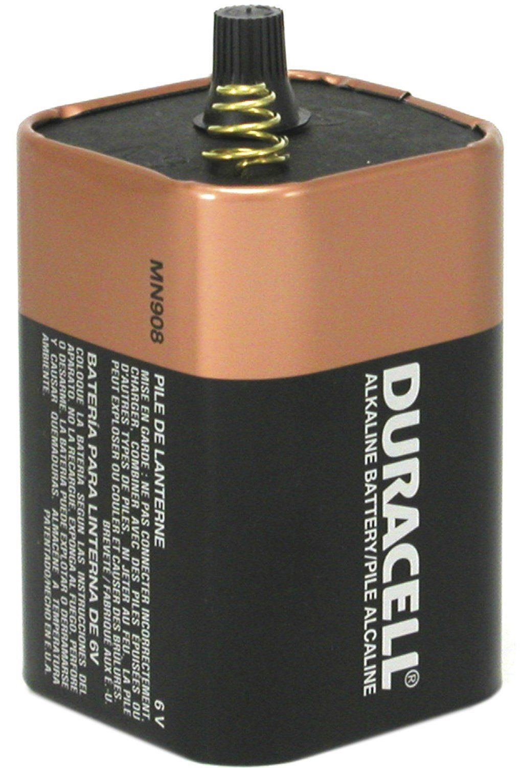 Coppertop MN908 Rectangular Lantern Battery, Zinc-Manganese Dioxide, 6 V DC, 13 Ah, Lantern