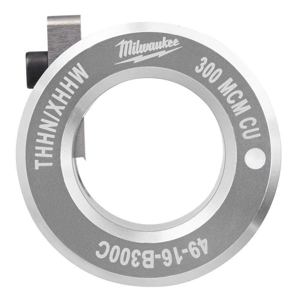 49-16-B300C Cable Stripper Bushing, For Use With M12 and M18 Cable Stripper, 300 kcmil Copper Conductor, THHN/ XHHW Jacket, Aluminum, Silver