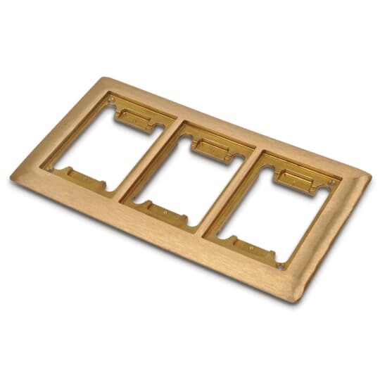 P-64-3G-CP Steel City Carpet Plate, 10-5/8 in L x 6-1/8 in W, Brass