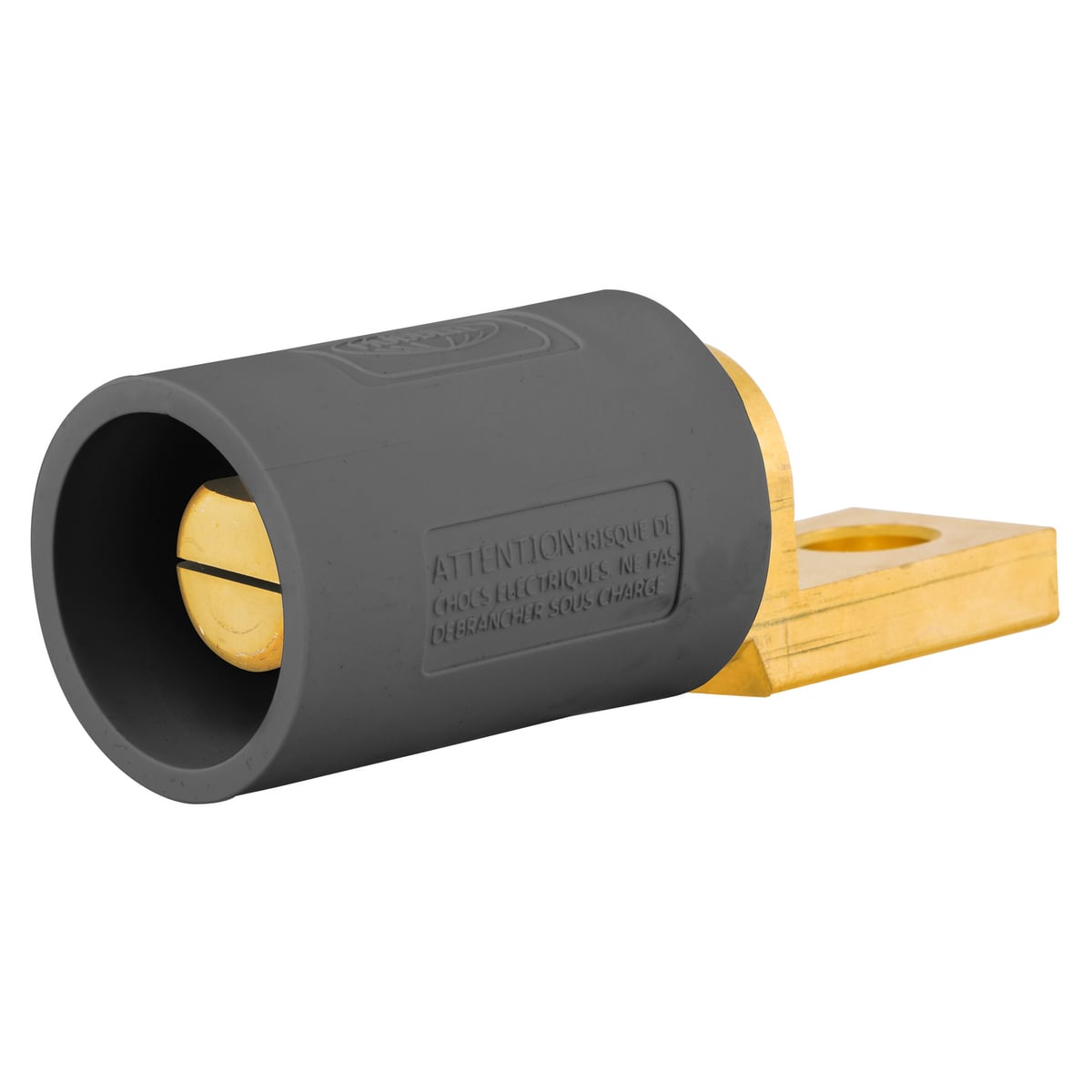 HBLMOSBK 16 Series Male Offset Stud Standard Straight Single Pole Receptacle, 600 V AC/250 V DC, 300/400 A, 4 to 4/0 AWG Wire, Screw Connection, NEMA 3R/4X/12 NEMA Rating
