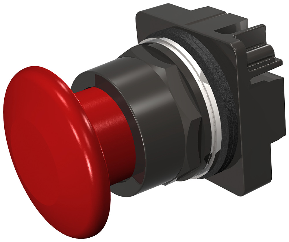 52BP2W2 Heavy Duty Non-Illuminated Push-Pull Operator, 30 mm, 2 Positions